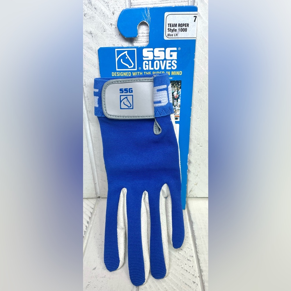 SSG Gloves Team Roper Style 1000 Blue Unisex Size XS/7 Left Hand Single Glove